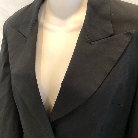 Chic ROMEO GIGLI Slim Black Coat 42 6 - Picture 4 of 9